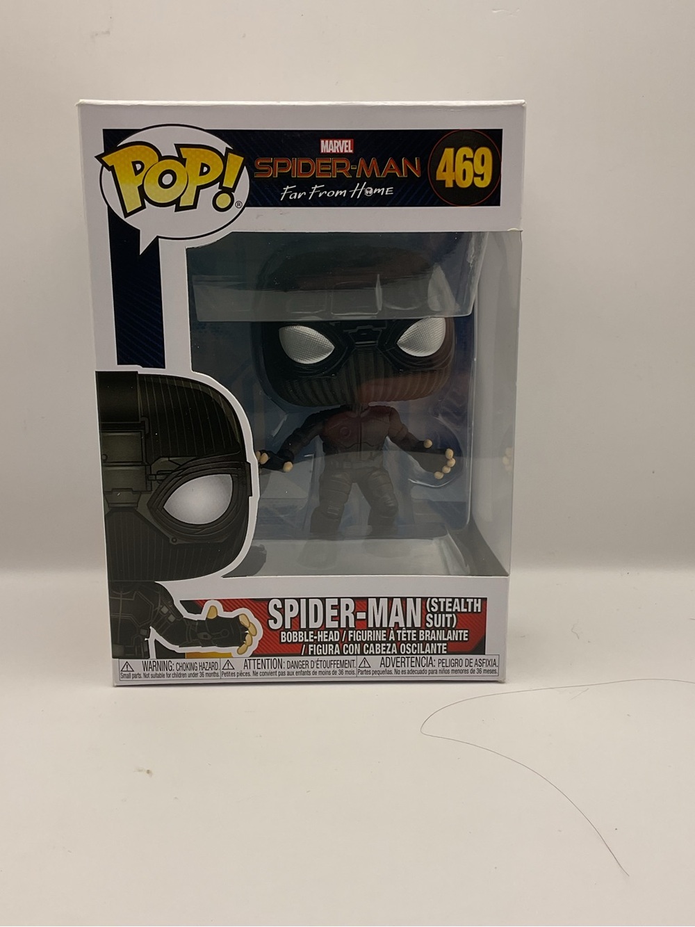 Funko Pop (469) Spider-Man (Stealth Suit) Far From Home Marvel